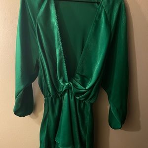 Zara green dress worn once